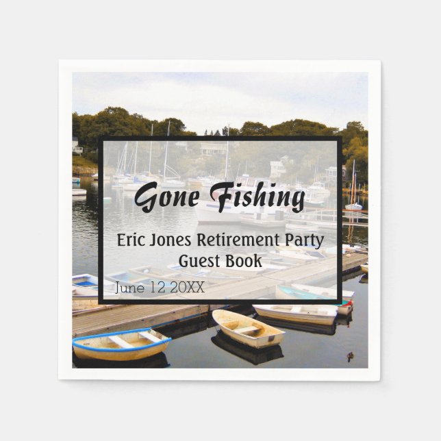 Guardanapo De Papel Festa de Reforma da Pesca Desaparecida (Frente)