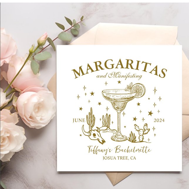 Guardanapo De Papel Festa de solteira de Coquetéis Retro (Criador carregado)