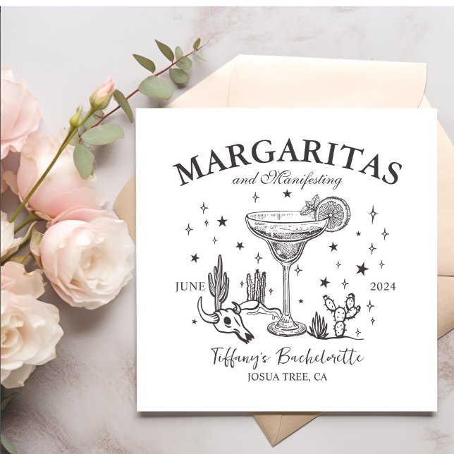 Guardanapo De Papel Festa de solteira de Coquetéis Retro (Criador carregado)