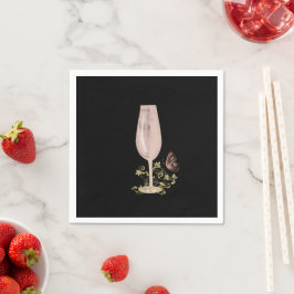 Guardanapo De Papel Festa de solteira de coquetel rosa