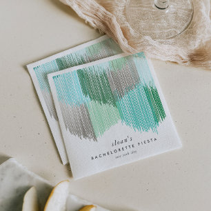 Guardanapo De Papel Festa de solteira de Fringe Moderna do Green Fiest