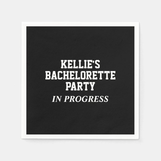 Guardanapo De Papel Festa de solteira Em Andamento Napkins (Frente)