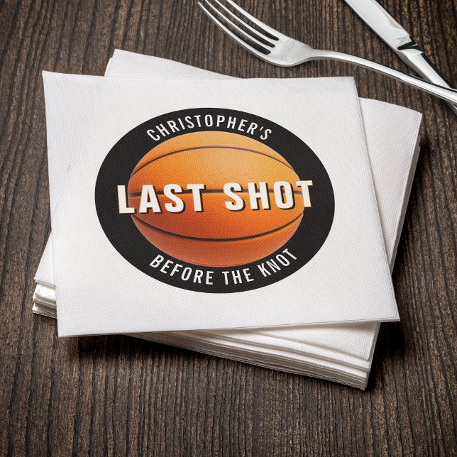 Guardanapo De Papel Festa de Solteiro de Basquete Último Lance Antes d (Criador carregado)
