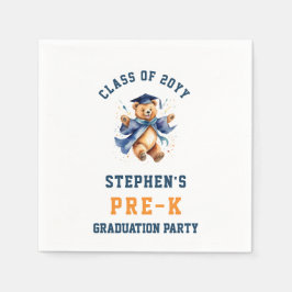 Guardanapo De Papel Festa de Ursinho de Graduação Pré-K