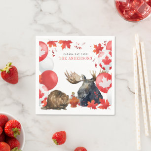 Guardanapo De Papel Festa de Verão do CHURRASCO do Dia do Canadá para 