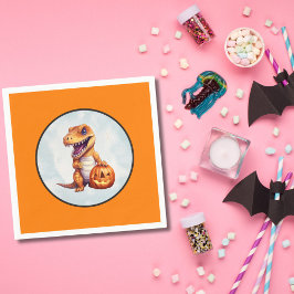 Guardanapo De Papel Festa Dino-Mash do Dinossaur do Halloween