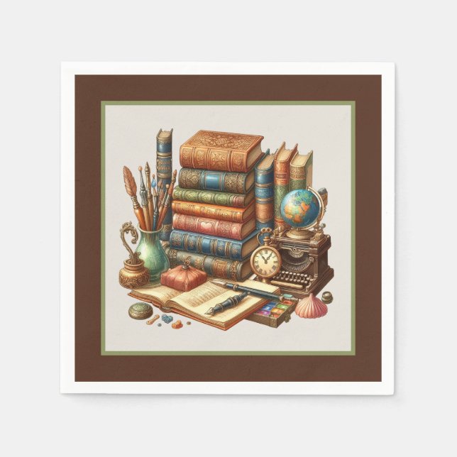 Guardanapo De Papel Festa do clube de livros (Frente)