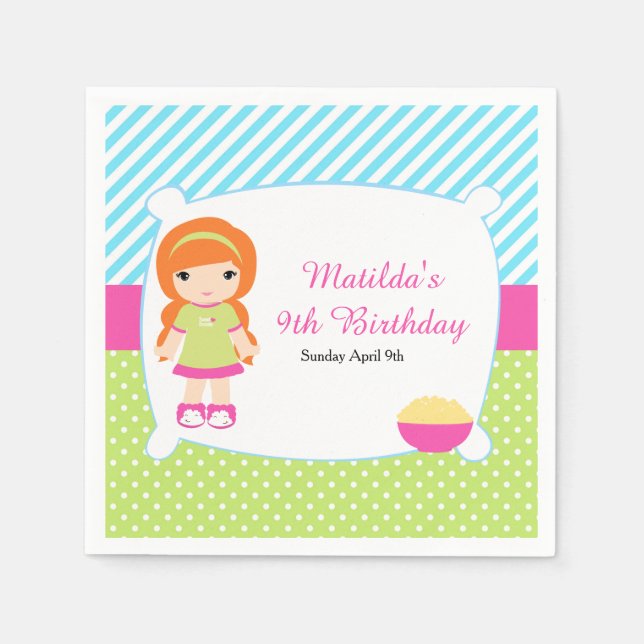 Guardanapo De Papel Festa do Descanso da Rapariga Vermelha (Frente)