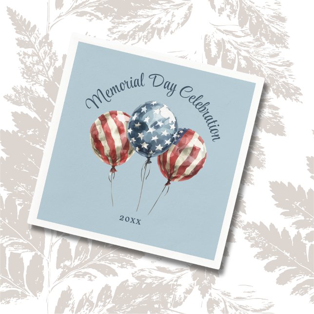 Guardanapo De Papel Festa do Dia Memorial Elegante (Criador carregado)