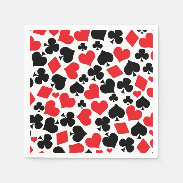 Guardanapo De Papel festa do jogo do casino fofo (Frente)