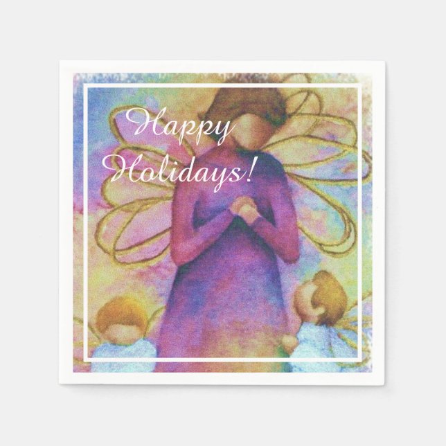 Guardanapo De Papel Festa dos Anjos de Natal (Frente)