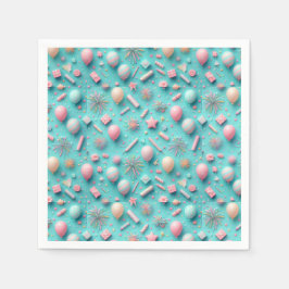 Guardanapo De Papel Festa em Azul