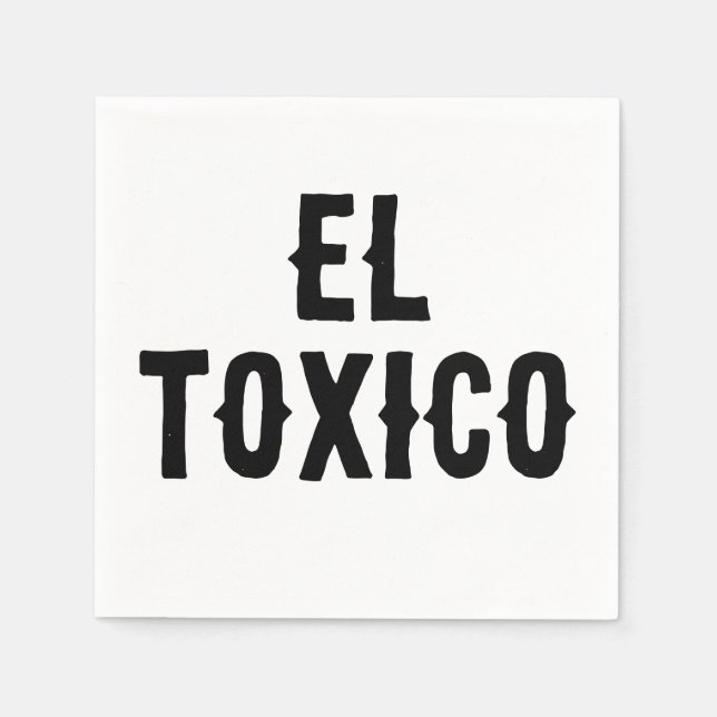 Guardanapo De Papel Festa Engraçada "EL TOXICO" Napkins - Guia Espicur (Frente)