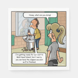 Guardanapo De Papel Festa Engraçado da Ilha Baleeira Napkins