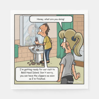 Guardanapo De Papel Festa Engraçado da Ilha Baleeira Napkins