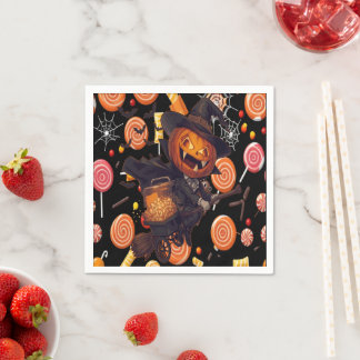 Guardanapo De Papel Festa fantasma fantasma Napkins Papel Negro Napkin