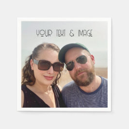 Guardanapo de papel festa Foto personalizada crie 