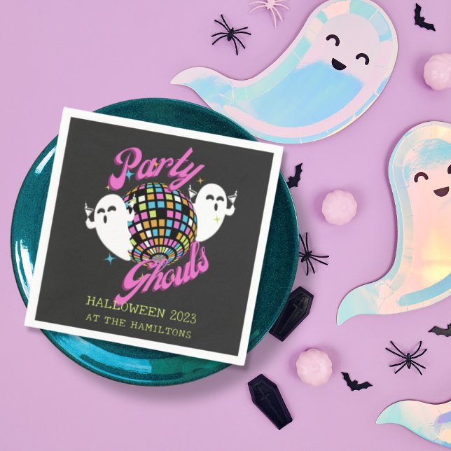 Guardanapo De Papel Festa Ghouls Retro Halloween Fantasmas (Criador carregado)
