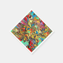 Guardanapo De Papel Festa infantil de grafite da moda