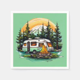 Guardanapo De Papel festa legal de amantes de acampamento