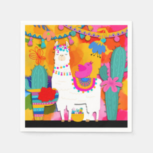 Guardanapo De Papel Festa Llama Cinco De Mayo Aniversário
