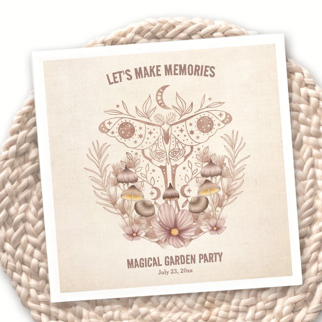 Guardanapo De Papel Festa Magical Celestial da Reunião da Família de A (Birthday Family Reunion Magical Celestial Party Napkins)