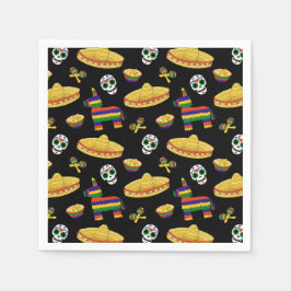 Guardanapo De Papel Festa Mexicana & Dia dos Mortos