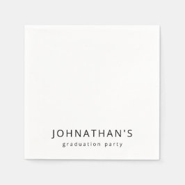 Guardanapo De Papel Festa Mínima Mínima Chic Black & White