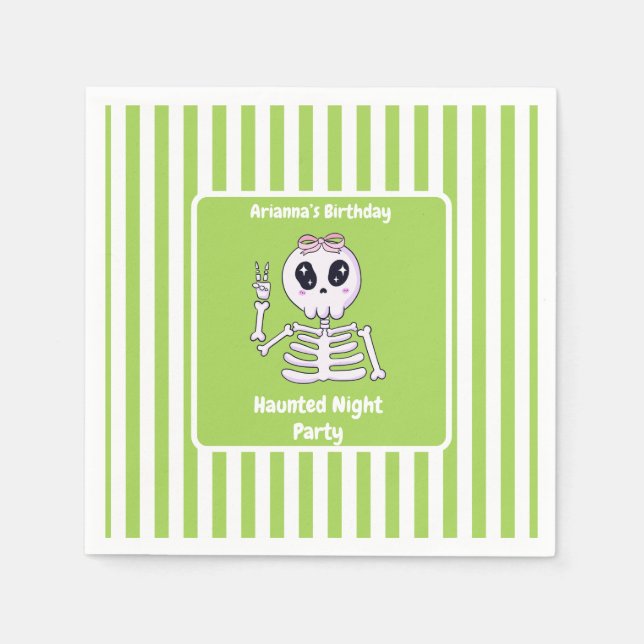 Guardanapo De Papel Festa Noturna Assombrada Aniversário - Noite de Ha (Frente)