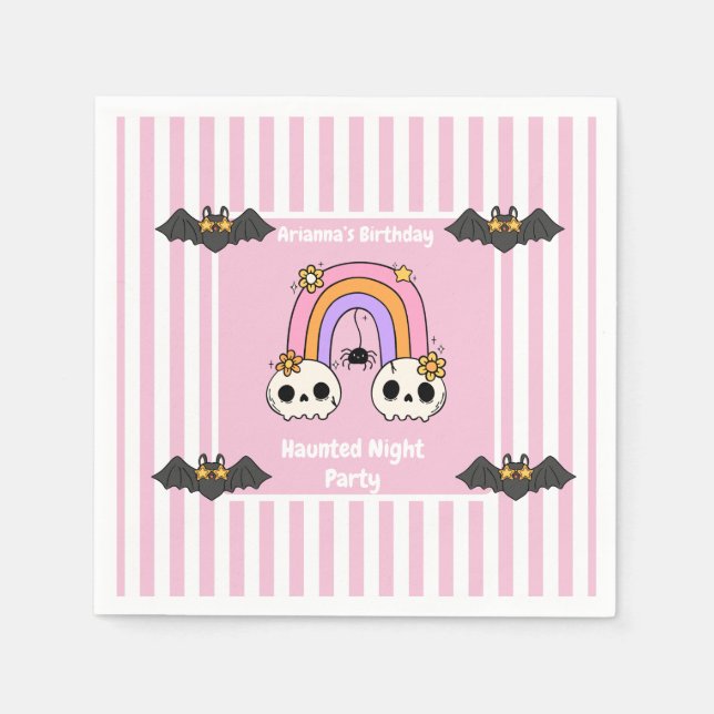 Guardanapo De Papel Festa Noturna Assombrada Aniversário - Noite de Ha (Frente)