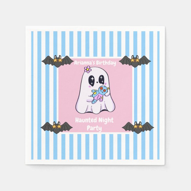 Guardanapo De Papel Festa Noturna Assombrada Aniversário - Noite de Ha (Frente)