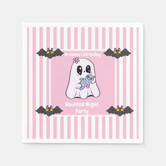 Guardanapo De Papel Festa Noturna Assombrada Aniversário - Noite de Ha (Frente)