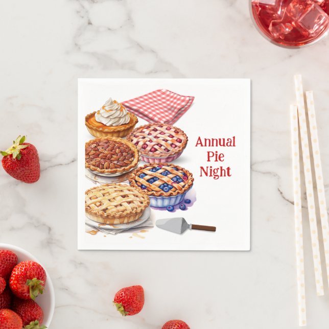 Guardanapo De Papel Festa Noturna de Compartilhamento de Pie (Insitu)