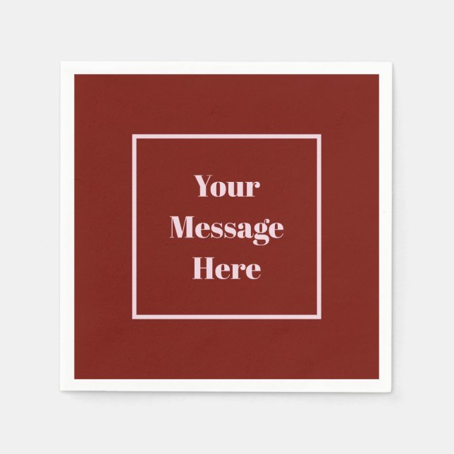 Guardanapo De Papel Festa Personalizada de Amoras e Rosas claro de Men (Frente)