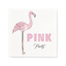 Festa Rosa Flamingo Moderna Simples