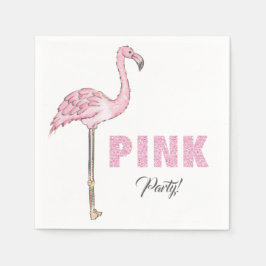 Guardanapo De Papel Festa Rosa Flamingo Moderna Simples