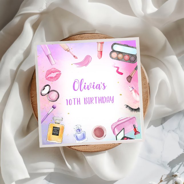 Guardanapo De Papel Festa Spa Garota Glamor Makeday Napkins (Criador carregado)