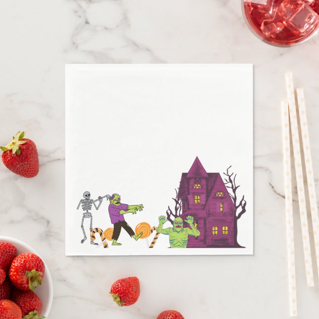 Guardanapo De Papel Festa Zombie Birthday Kids (Insitu)