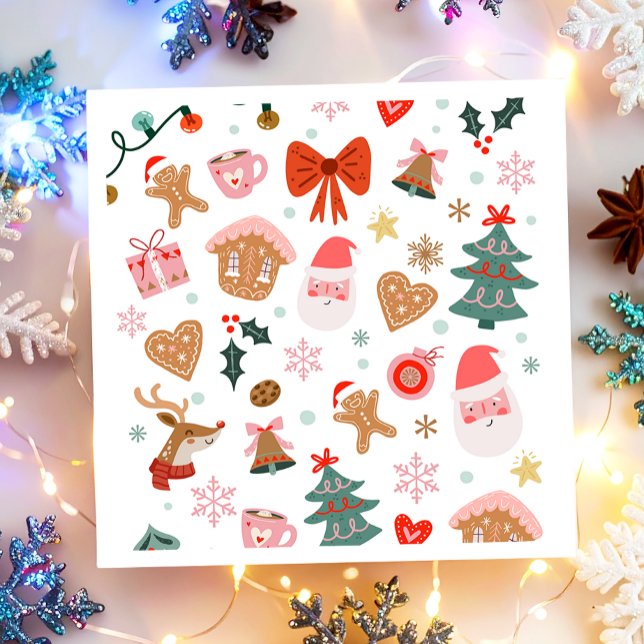 Guardanapo De Papel Festas de Natal Férias Chá de fraldas Aniversário (Criador carregado)