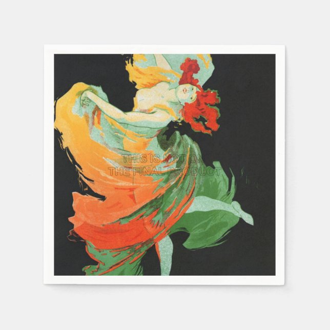 Guardanapo De Papel Festivo Cabaret Dancer Napkins (Frente)