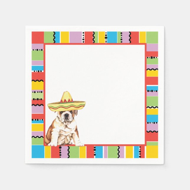 Guardanapo De Papel Fiesta Bulldog (Frente)