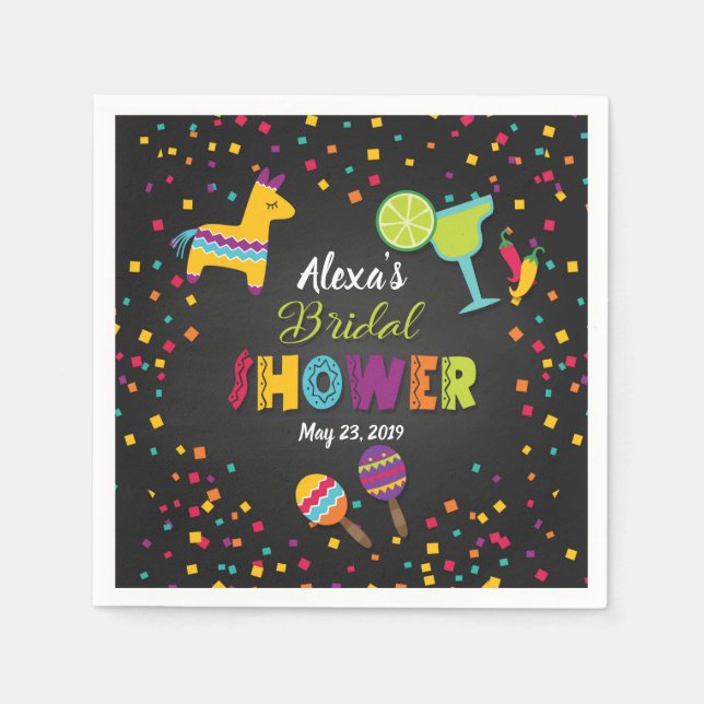 Guardanapo De Papel Fiesta Chá de panela Napkins (Frente)