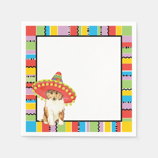 Guardanapo De Papel Fiesta Collie Paper Napkins (Frente)