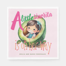 Guardanapo De Papel Fiesta Sinorita Baby Girl Chá Pink