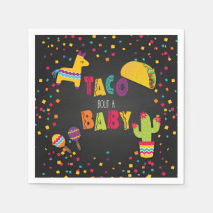 Guardanapo De Papel Fiesta Taco Bout a Baby Napkin - Chá de fraldas