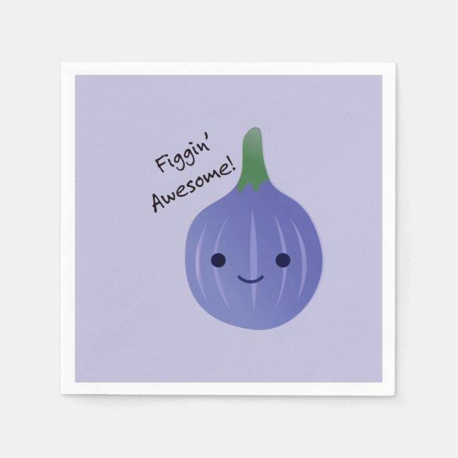 Guardanapo De Papel figgin Fig Pun Incrível (Frente)