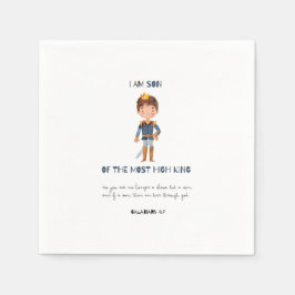 Guardanapo De Papel Filho Moderno Bonito Das Crianças Festas de aniver