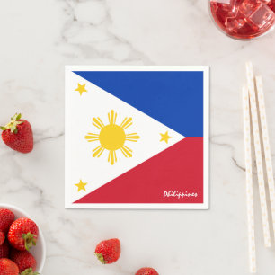 Guardanapo De Papel Filipinas e Filipinas — Bandeira Famosa/Esporte