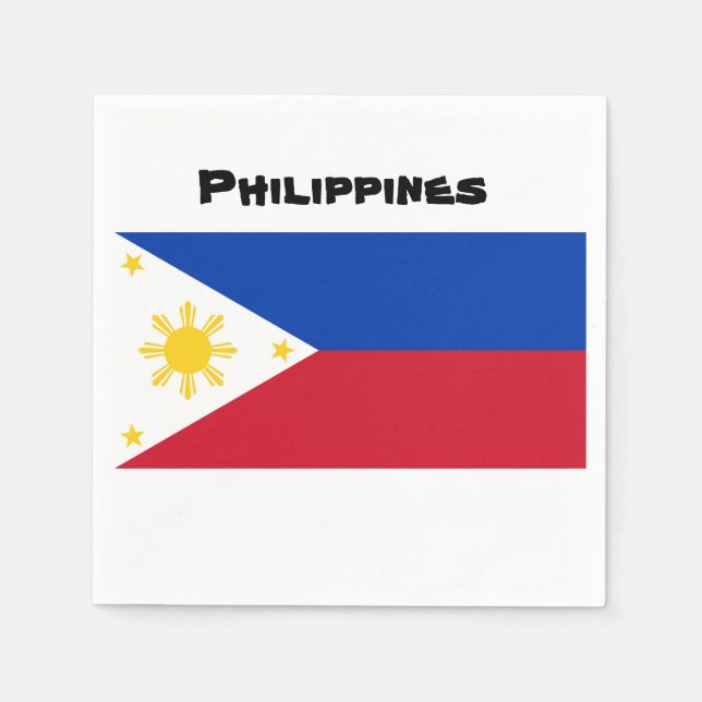 Guardanapo De Papel Filipinas Flag Napkin (Frente)