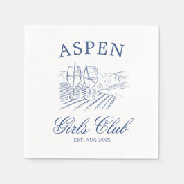 Guardanapo De Papel Fim de Semana Après Ski Com a Noiva Para Ser Bach